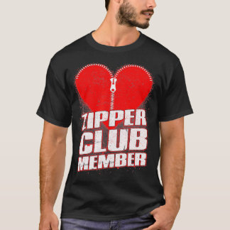 Zipper Club Open Heart Surgery Gifts Recovery Men T Shirt