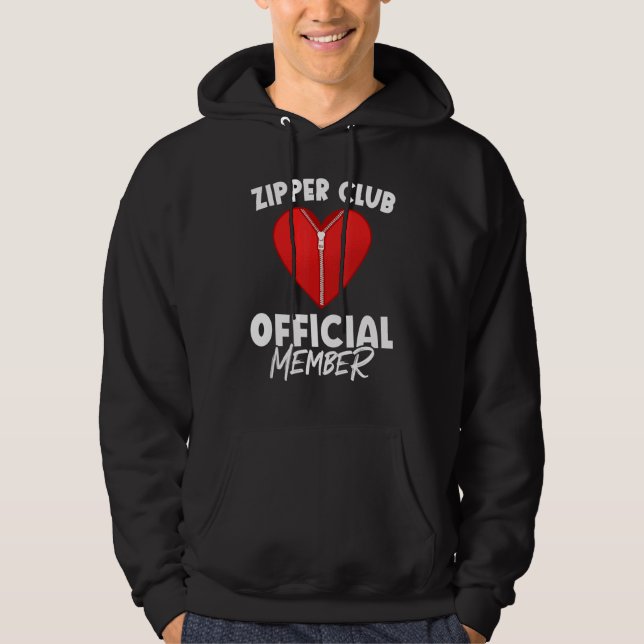 Zipper Club Open Heart Surgery Recovery Hoodie (Framsida)