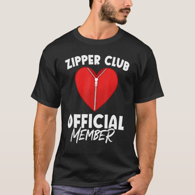 Zipper Club Open Heart Surgery Recovery T Shirt (Framsida)
