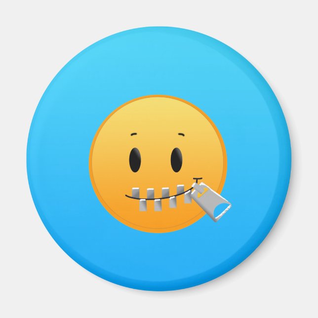 Zipper Emoji Magnet (Framsidan)