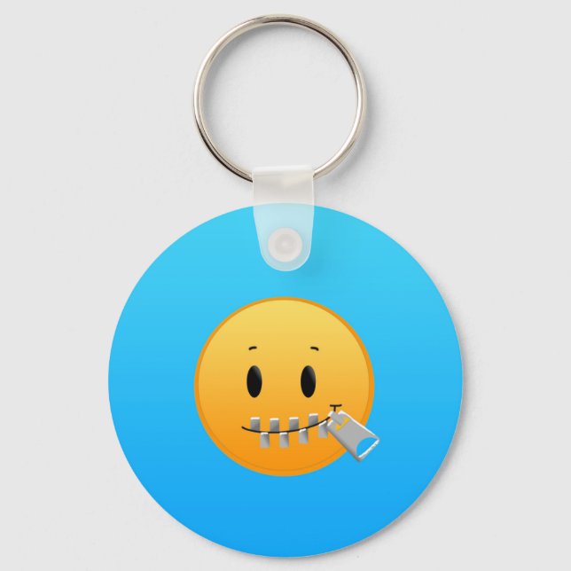 Zipper Emoji Nyckelring (Framsida)