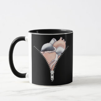 Zipper Heart Mugg