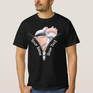 Zipper Heart T Shirt
