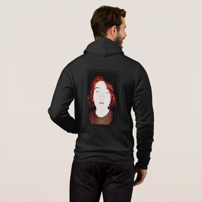 Zipper Hoodie Sweatshirt T Shirt (Hel baksida)