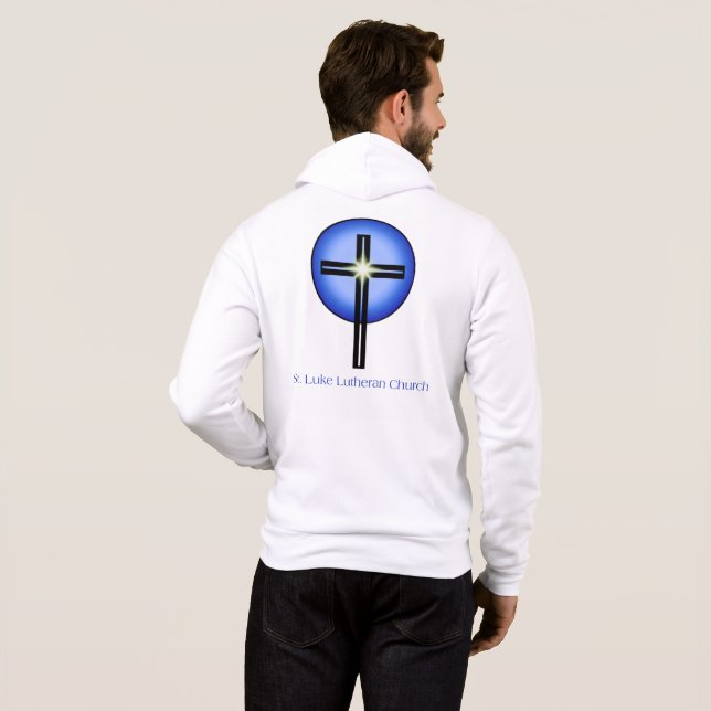 Zipper Hoodie T Shirt (Hel baksida)
