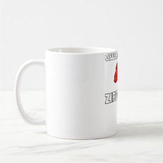 Zipper Klubb Open Heart Survivor Gift Bypas Kaffemugg
