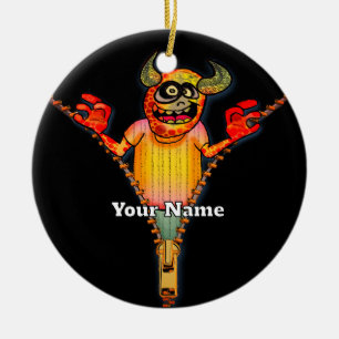Zipper Monster Julgransprydnad Keramik