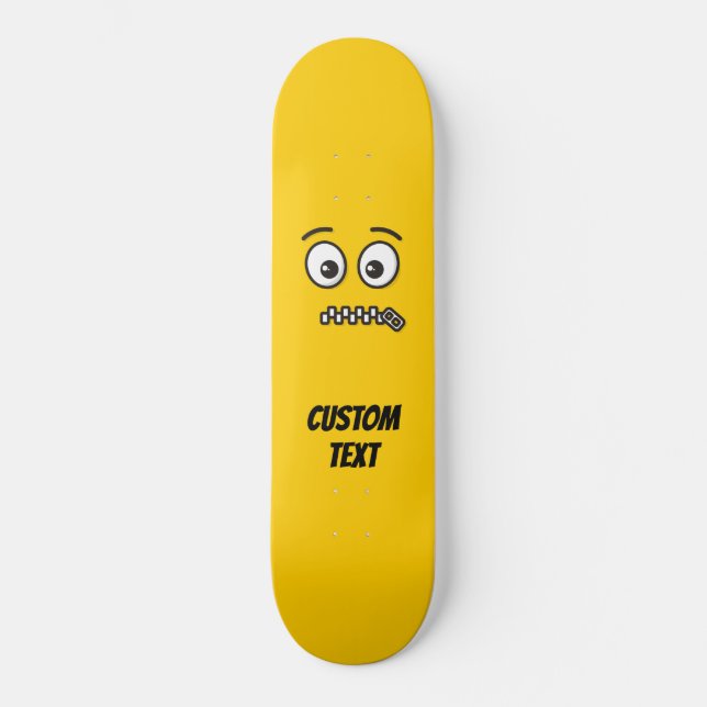 Zipper-Mun-Face Mini Skateboard Bräda 18,5 Cm (Framsida)