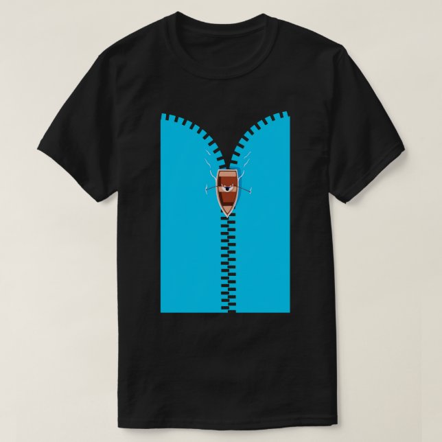 Zipper Ocean T Shirt (Design framsida)