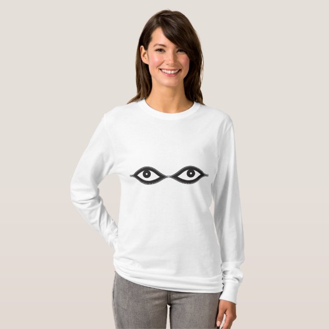 Zipper Öga T Shirt (Hel framsida)