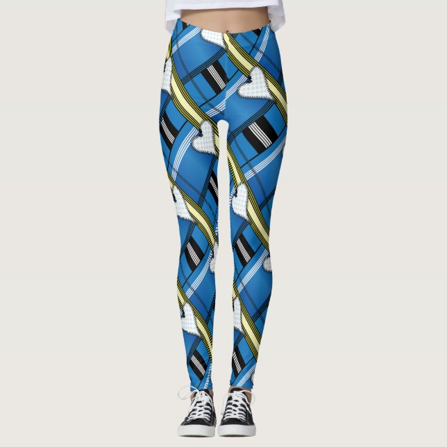 Zipper Outabled Heart Leggings (Framsida)