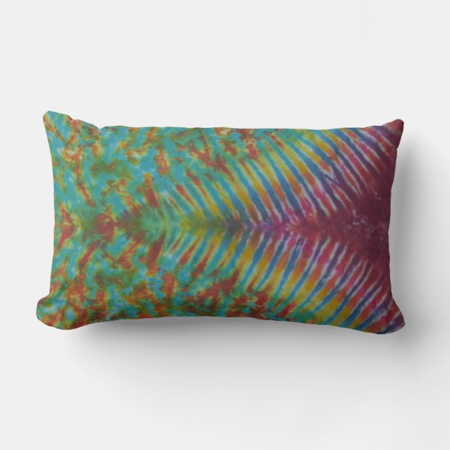 Zipper Tie Dye Dekorativ kudde (Framsida)