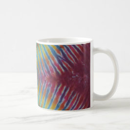 Zipper V-Mönster Tie Dye Rand Kaffemugg
