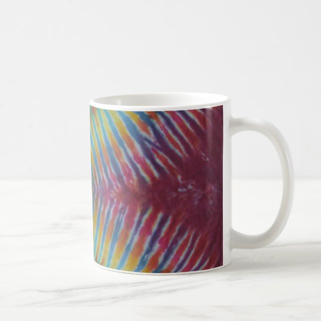 Zipper V-Mönster Tie Dye Rand Kaffemugg (Höger)