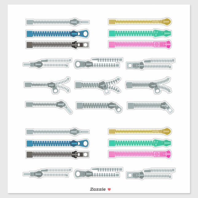 Zippers Klistermärken (Ark)