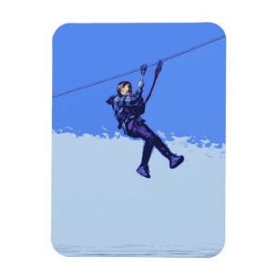 Zipping är min Sak - Zipline Rider Magnet