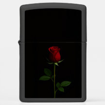 Zippo-tändare med Velvet Red Rose