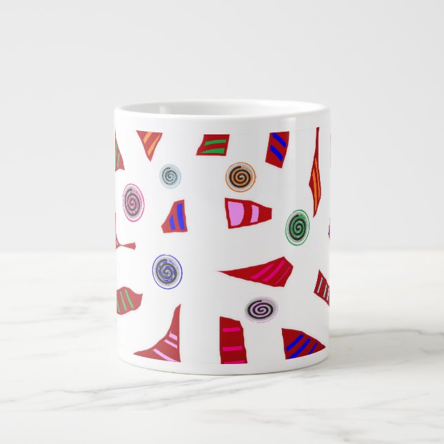 Zippy Doo Dah mönster har inte glömts bort! Jumbo Mugg (Framsidan)
