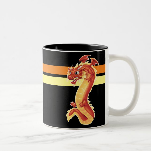 Zippy Dragon Två-Tonad Mugg (Höger)