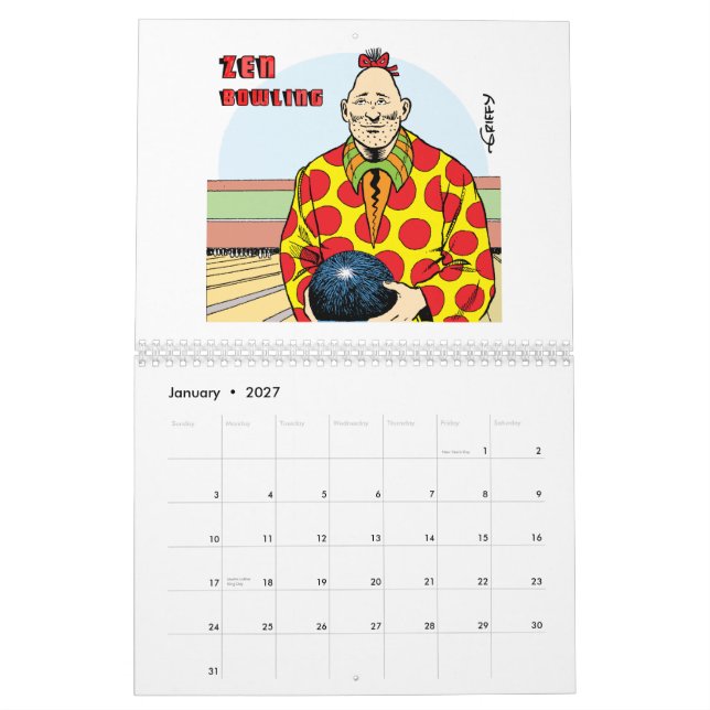 ZIPPY kalender 2015 vid räkningen Griffith (Jan 2027)