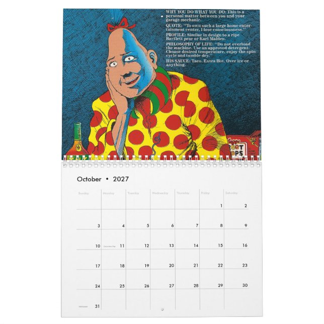 ZIPPY KALENDER 2016 (Oct 2027)