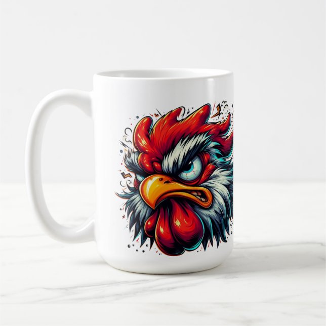"Zippy the Vivid Rooster" Mug Kaffemugg (Vänster)