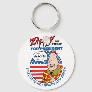 Zippy till president! nyckelring
