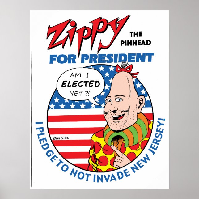 Zippy till president! poster (Framsidan)