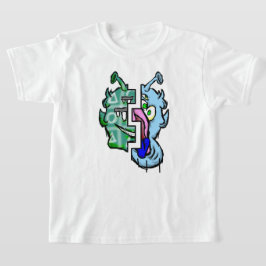 Zippy Trippy Alien Dazs 2-Ansikte Xo/Ice k T Shirt