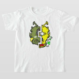 Zippy Trippy Alien Dazs 2-Ansikte Yello/Gre k T Shirt