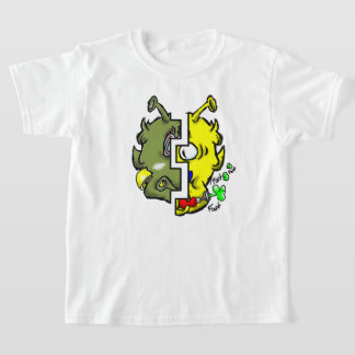 Zippy Trippy Alien Dazs 2-Ansikte Yello/Gre k T Shirt