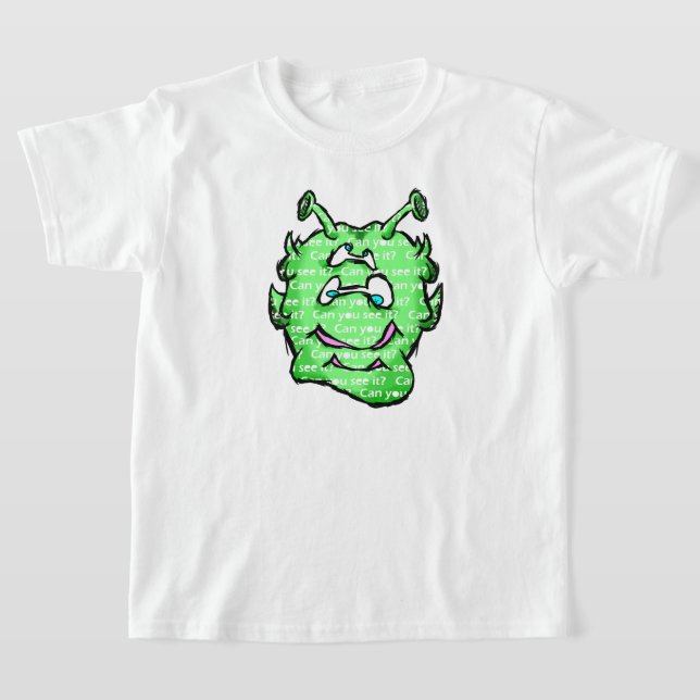 Zippy Trippy Alien Dazs Grönt k T Shirt (Laydown)