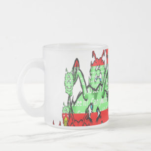 Zippy Trippy Alien Dazs Grönt-Tooth Frostad Glasmugg
