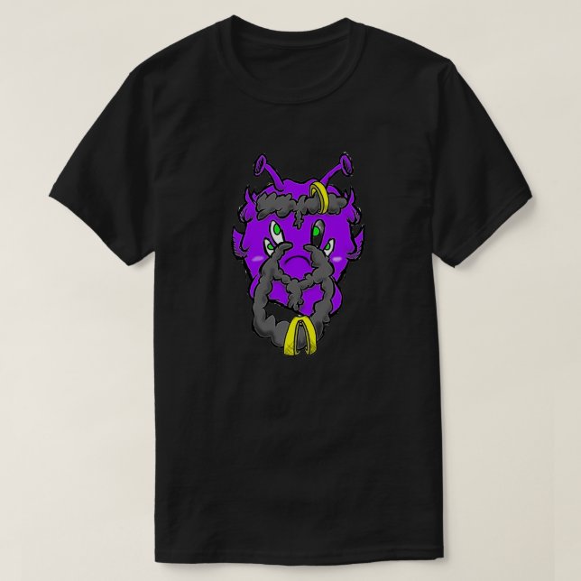Zippy Trippy Alien Dazs Hair T Shirt (Design framsida)