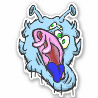 Zippy Trippy Alien Dazs Kall Sticker Klistermärken