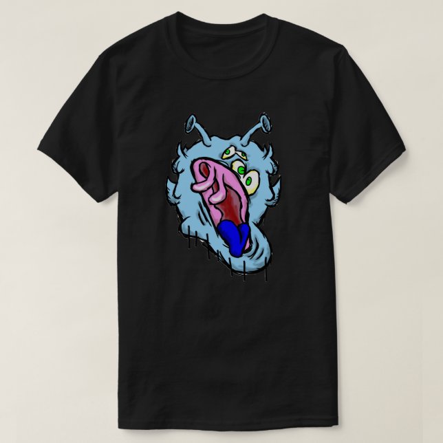 Zippy Trippy Alien Dazs Kall T Shirt (Design framsida)