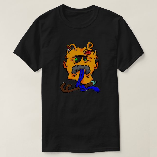 Zippy Trippy Alien Dazs Old T Shirt (Design framsida)
