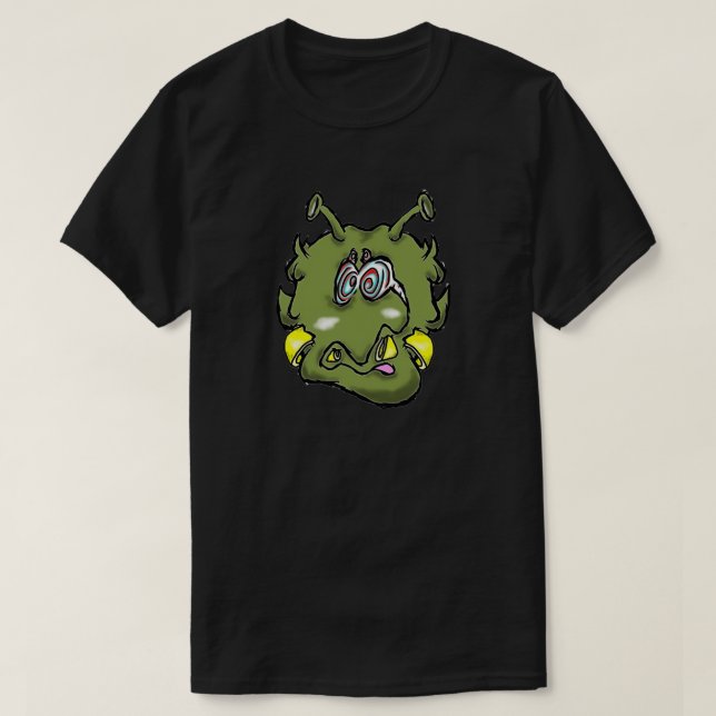 Zippy Trippy Alien Dazs Oops T Shirt (Design framsida)