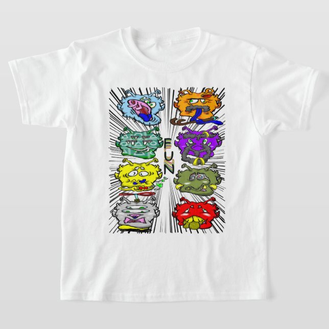 Zippy Trippy Alien Dazs Roligt k T Shirt (Laydown)