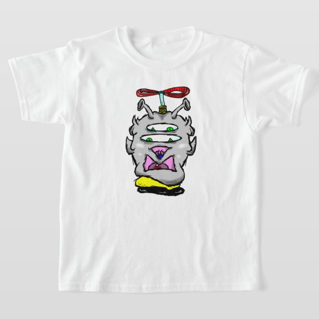Zippy Trippy Alien Dazs Spinner k T Shirt (Laydown)