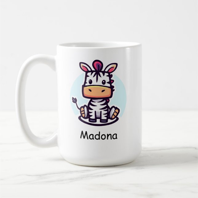 Zippy Zebra Kaffemugg (Vänster)