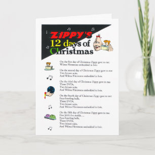 Zippys 12 dagar av julkortet helgkort