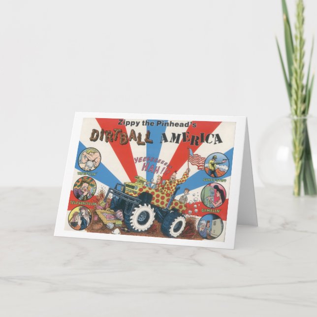 Zippys Dirtball Amerika Notecard Kort (Framsida)