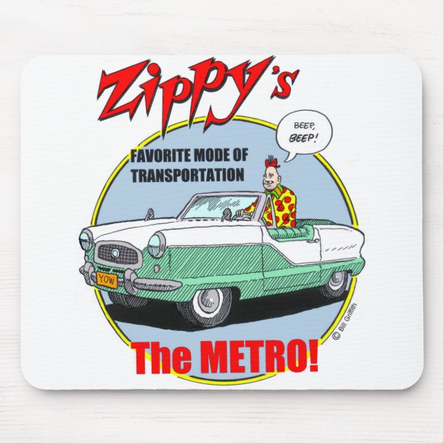 Zippys Metro Mousepad Musmatta (Framsidan)