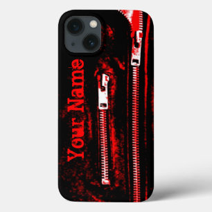 Zips Red print Namn iphone case