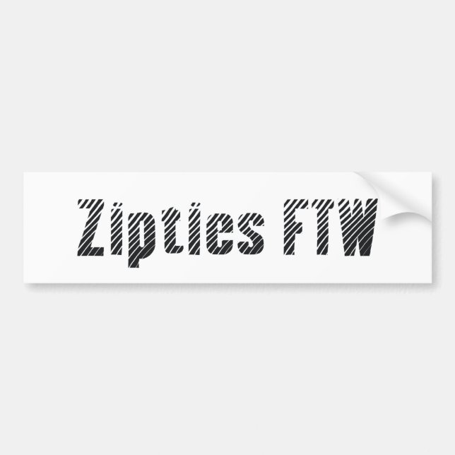 Zipties FTW [bildekalet] Bildekal (Framsidan)