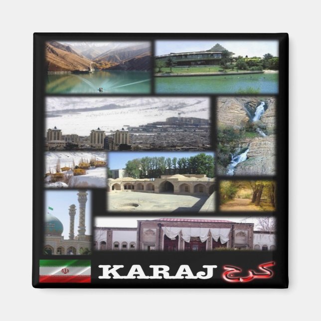 zIR003 KARAJ, Iran, Mellan östern, Asien, Fridge Magnet (Framsidan)