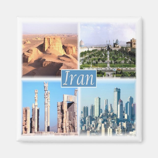 zIR004, Iran, Mellan östern, Asien, Fridge Magnet (Framsidan)