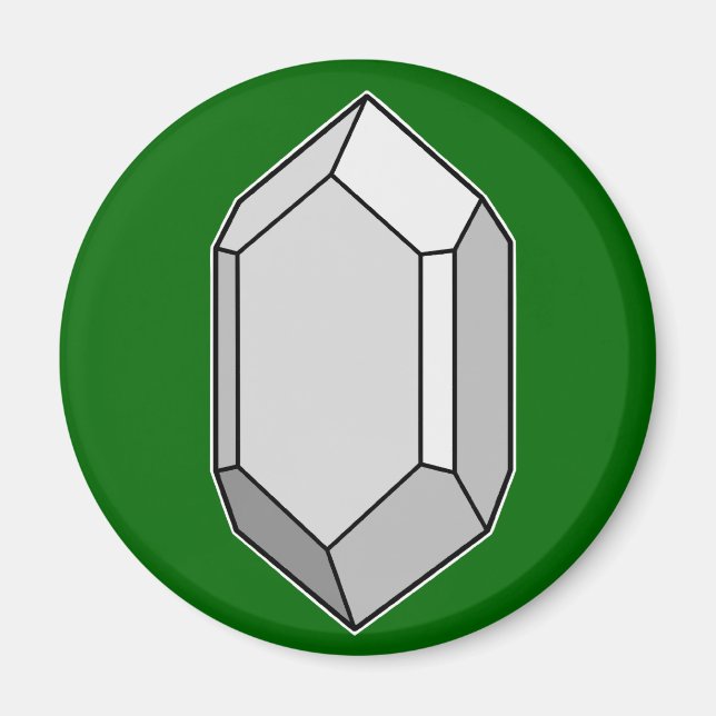 Zircon Crystal Geology Magnet (Framsidan)
