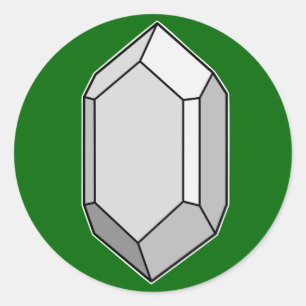 Zircon Runt Klistermärke